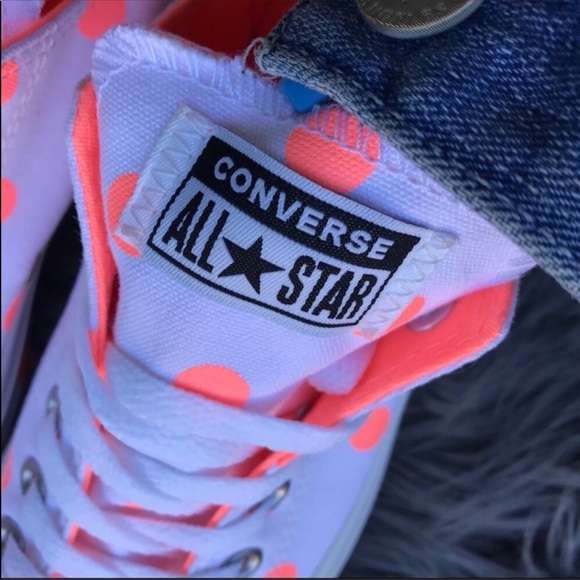 NWB 🥰 CONVERSE WOMENS ALLSTAR POLKADOT sz 6 WOMEN - Picture 4 of 8